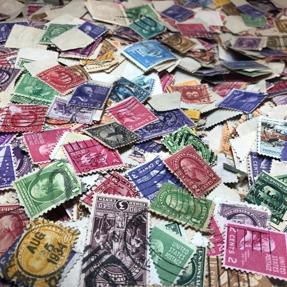 Vintage 1920s-1940s USA Postage Stamps x30, Used, ephemera collector lot mix gra - Picture 6 of 7